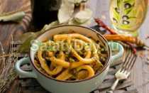 Кальмары по-корейски в по самому вкусному пошаговому рецепту с фото