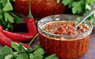 Аджика грузинская классическая. Рецепты с орехами, помидорами, кинзой, острым, болгарским перцем