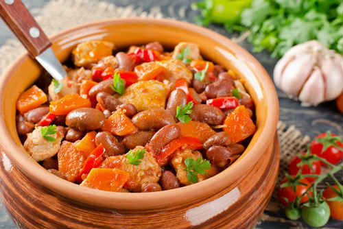 фасоль с мясом рецепт