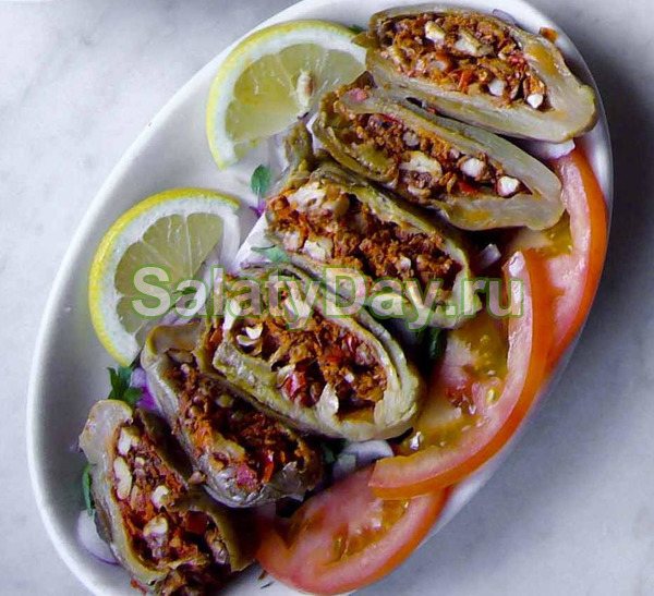 Острые квашеные баклажаны по-арабски Макдус