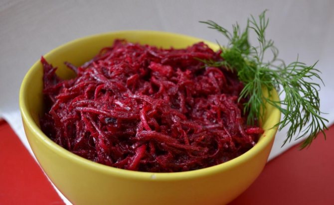 жареная свекла с луком